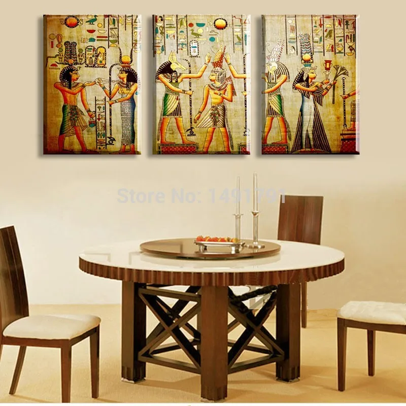 Real life room escape no frame picture Egyptian mural Room Escape Modern decorative painting 50*70cm a large art wall art print