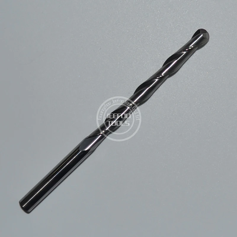 6*62mm 두 개의 플루트 볼 코 비트/CNC 엔드 밀 볼 코 아크릴 조각 밀링 커터