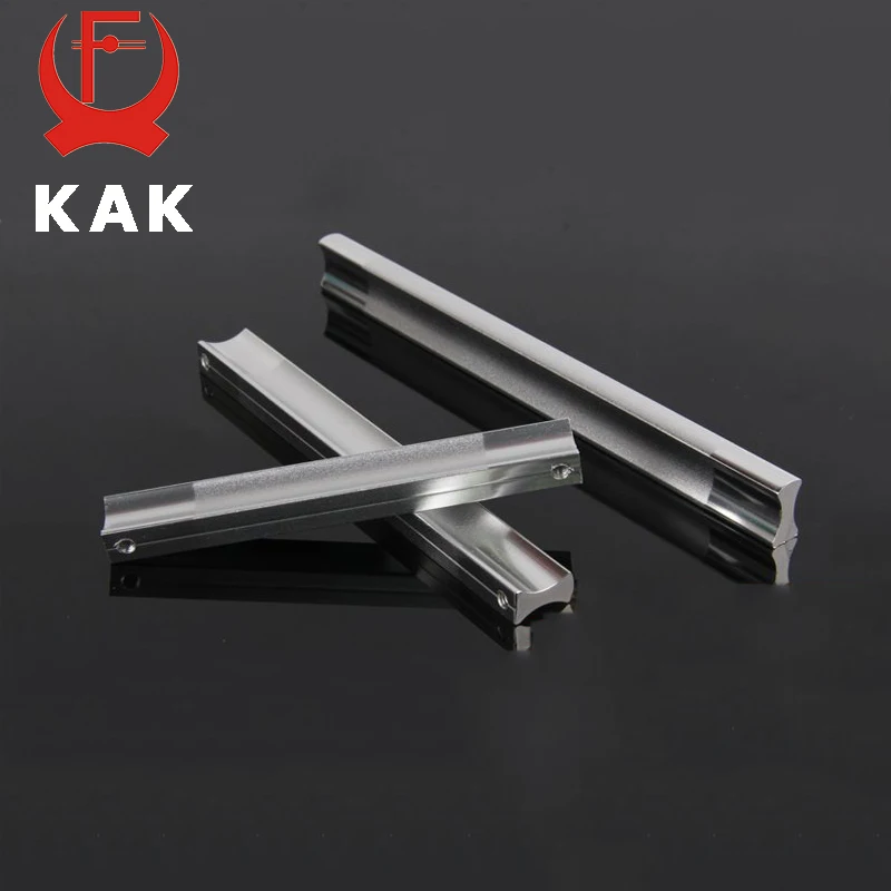 KAK Kitchen Cabinet Handles Drawer Pulls Aluminum Alloy Door Knobs Holder Case Box Puller Stick Furniture Handle Hardware