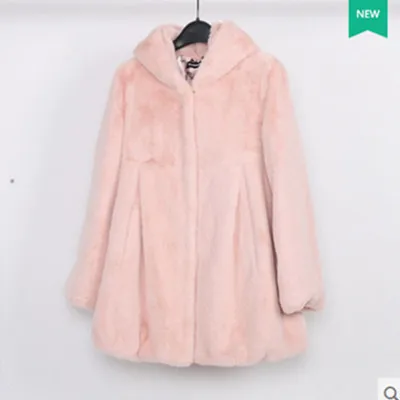 Winter Women Black Fur Coat Long Sleeve Faux Fur Outerwear Lady Long Style Fur Jacket Brand 5 Colors Coats