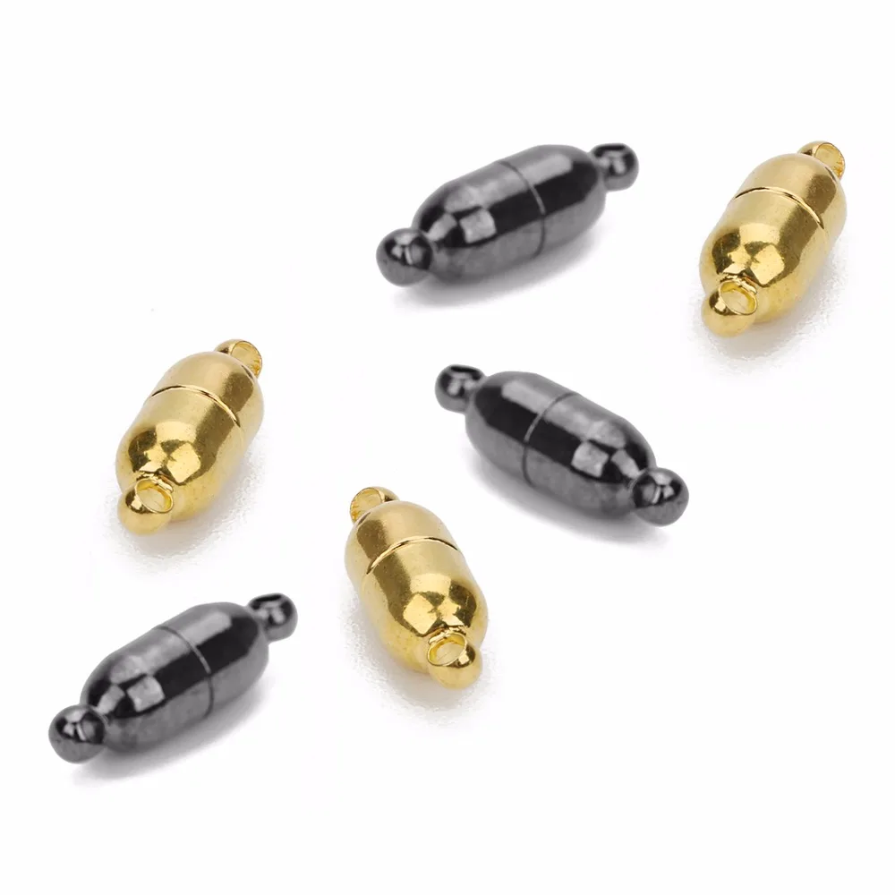 LOULEUR Hohe Qualität 5Pcs Starke Magnetische Haken Für Halskette Armband Gun Schwarz Schnalle Anschlüsse Für DIY Schmuck Erkenntnisse – Detail 9