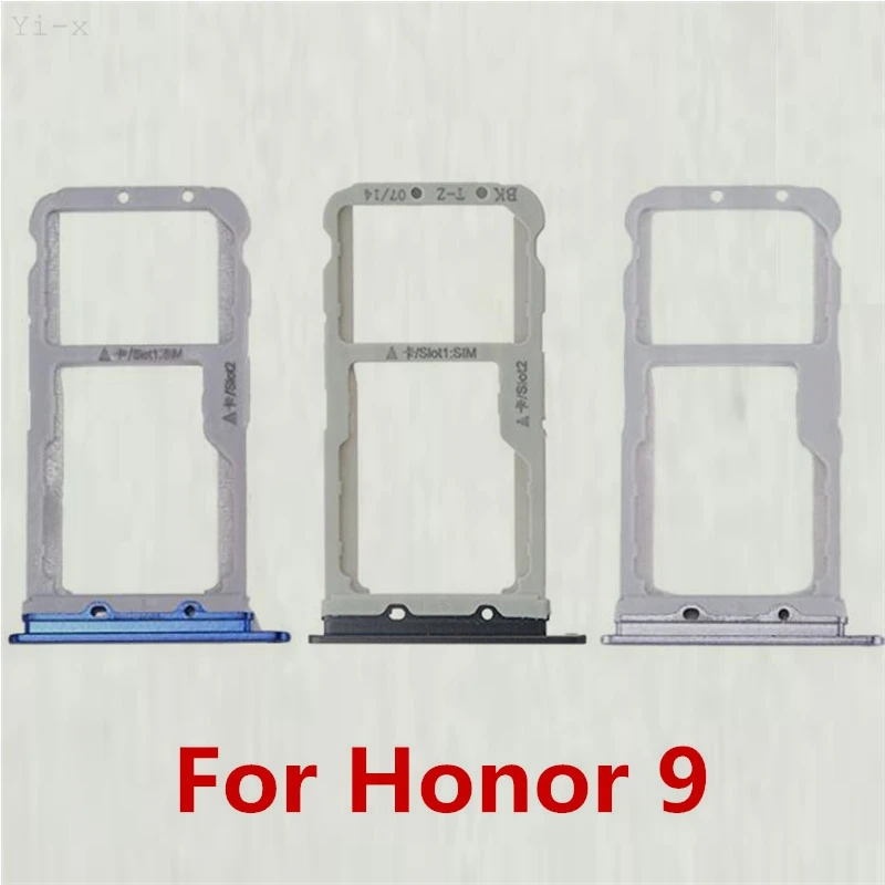 Uchwyt na karty SIM dla Huawei Honor 9 Honor9 gniazdo karty Sim taca części zamienne