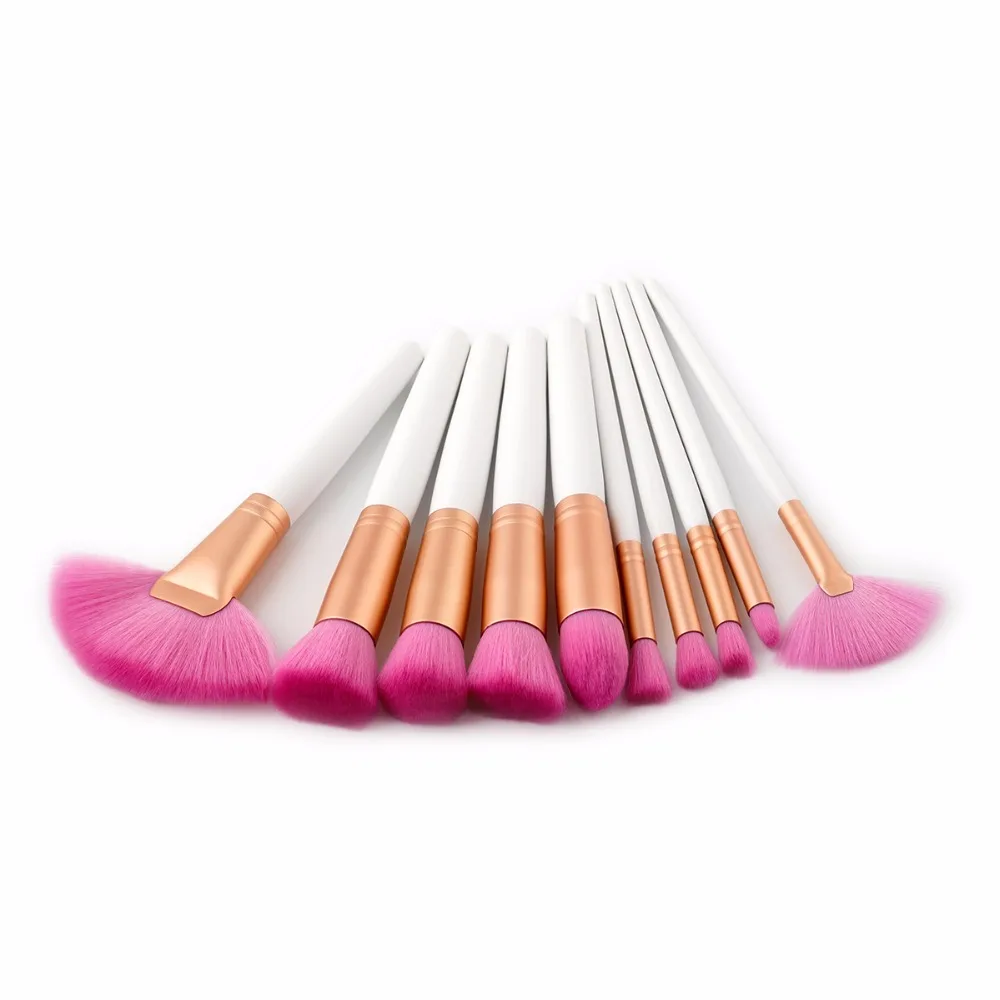 

pinceis de maquiagem 10pcs Soft Synthetic Professional Makeup Foundation Powder Eyeliner Brushes kit tools highlighter brush set