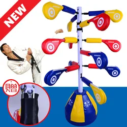 Wielofunkcyjne cele kopanie klocki boks muay Thai MMA Taekwondo wing chun dummy pad sprzęt treningowy podwójny cel mitt