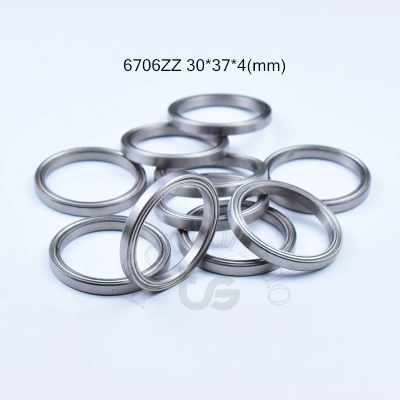 

Bearing 10pcs 6706ZZ 30*37*4(mm) chrome steel Metal Sealed High speed Mechanical equipment parts