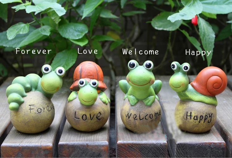 Cute Pastoral Crafts Small Animal Frog Snail Turtle Model Mold Silicone Garden Decoration Candle Molds Moulds PRZY Eco-friendly