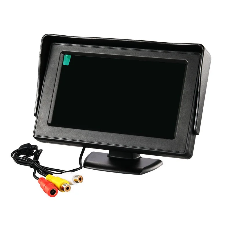 

4.3'' innch Color TFT LCD DC 12V Car Monitor Rear View Headrest Display with 2 Channels Video Input for DVD VCD Reversing Camera