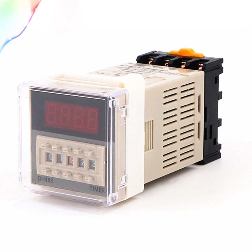 DH48S-1Z 12V 24V 110V 220V AC Digital Timer Relay On Delay 8 Pins SPDT Reset/Pause Function