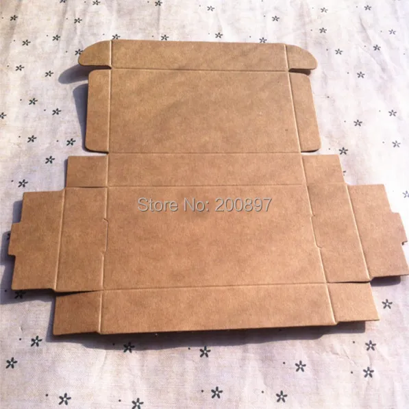 350gsm Kraft paper rectangle box 110x60x22mm handmade gift packing box for candy 50pcs lot