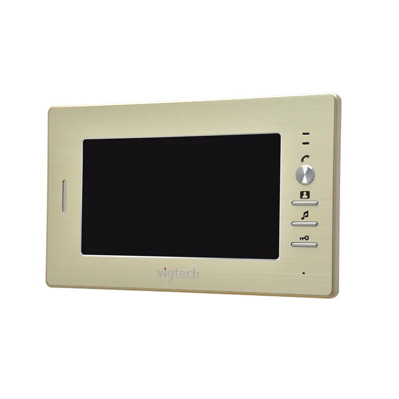 Vigtech 7Inch LCD Home Video Door Phone Indoor Unit Monitor System With Power Adapter Wired Color Screen Support Camera