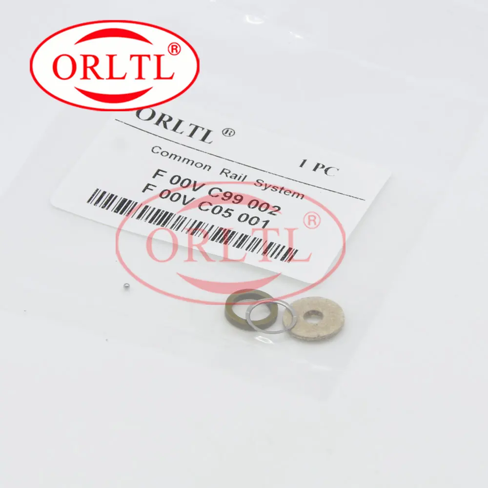 ORLTL 10 Bag/lot Diesel Injector Gaskets F00VC99002 kits F00V C99 002 Steel Ball Size 1.34mm F00VC05001 for Bosch CR series