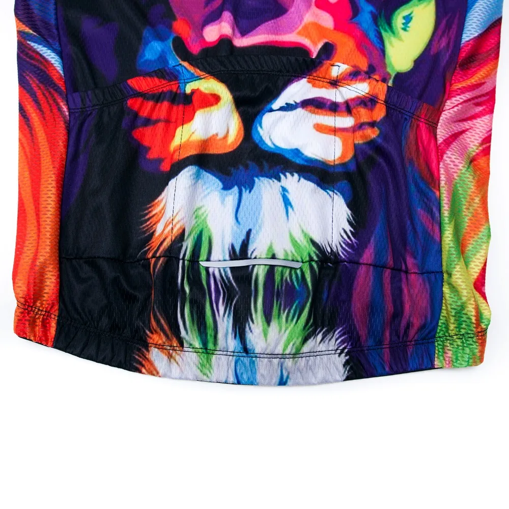 Cycling Jersey Short Sleeve Ropa Ciclismo Men Summer Bike Clothing Bicycle Shirt Maillot MTB Clothes Jacket 3D Lion Tiger Wolf