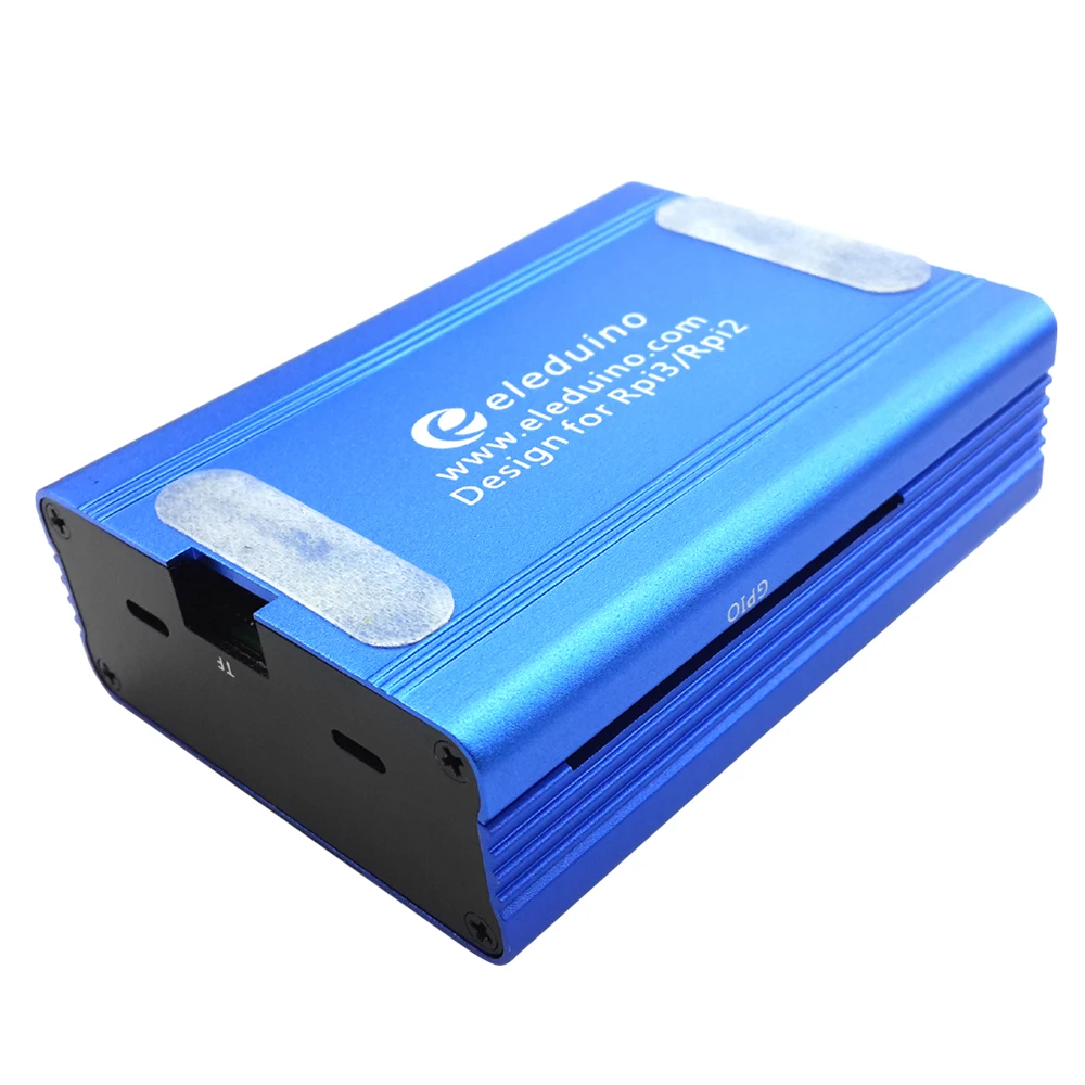 Custodia in alluminio Raspberry Pi 3,Pi 2, B + con ventola (blu)