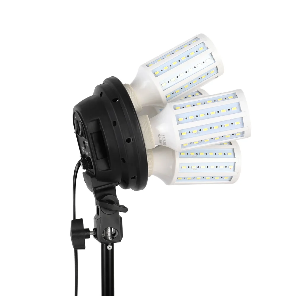 4pcs 20W LED High Bright Photography Corn Lighting Bulbs E27 Base Cool White Warm Yellow Light For Softboxes Photo Video  Studio