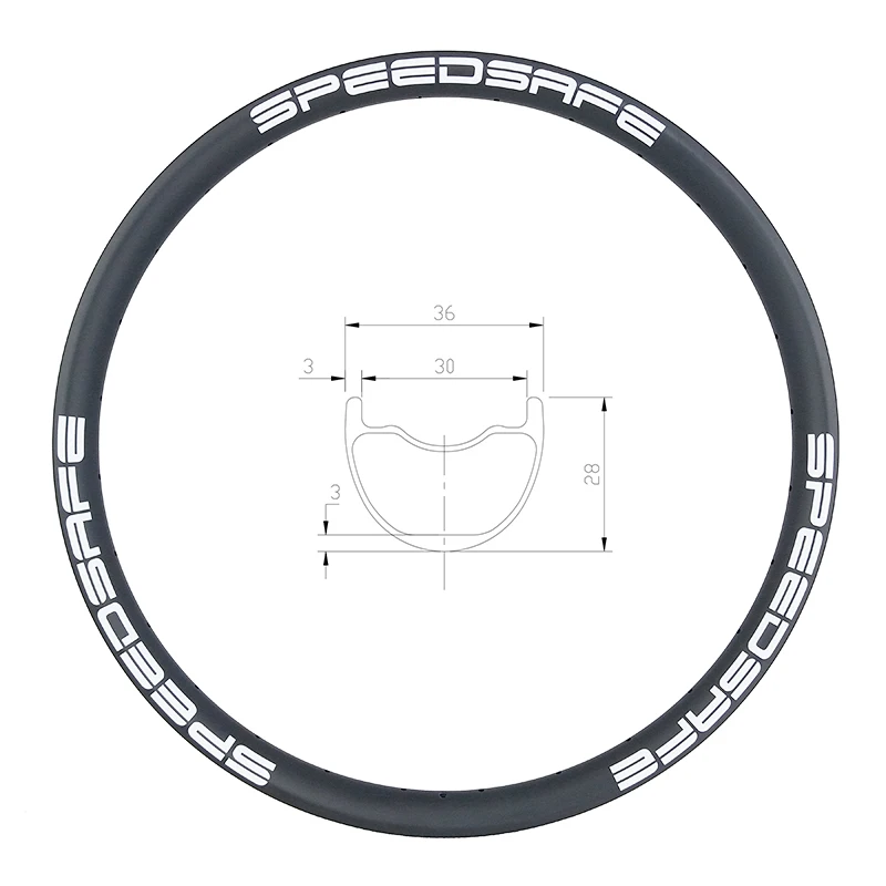 29er 36mm AM ENDURO mountain bike TUBELESS carbon rim TAPELESS 28mm deep UD 3K 12K matte glossy 24H 28H 32H 29in MTB disc wheel