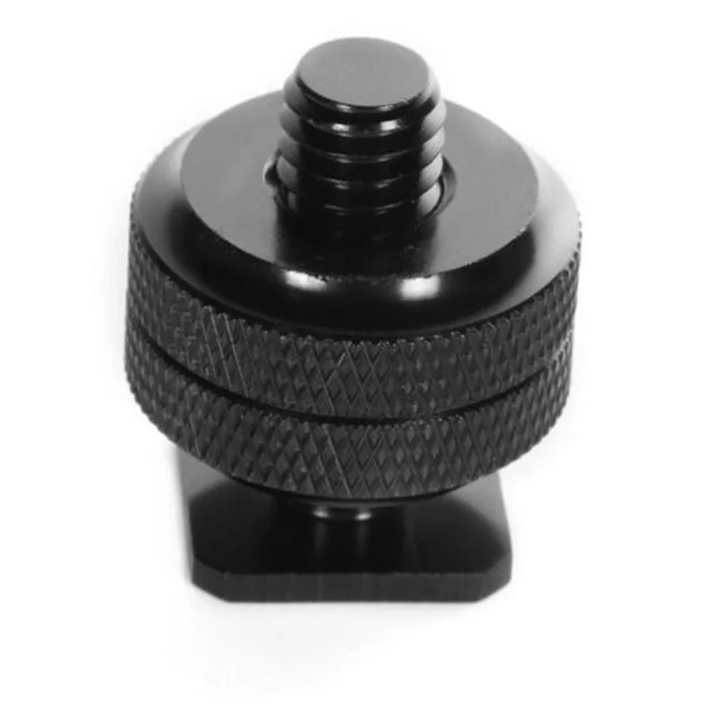 Foleto-Adaptador de soporte para Flash de cámara, montaje de tornillo para trípode de 1/4 "-20 3/8" para cámara canon nikon Speedlite