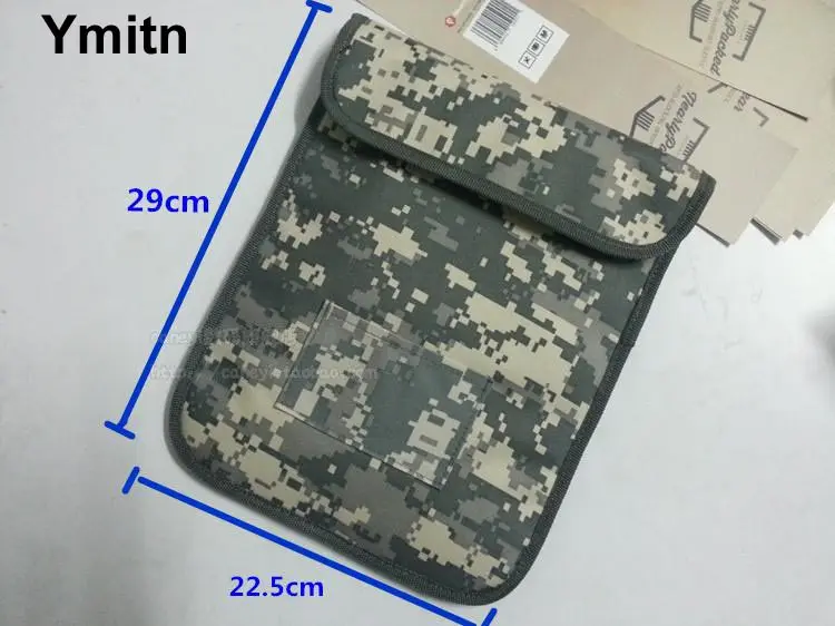 Ymitn New Ymitn Signal Blocker Military camouflage Pouch RFID Tracking Bugging Privacy Protector radiation bag  For Apple tablet