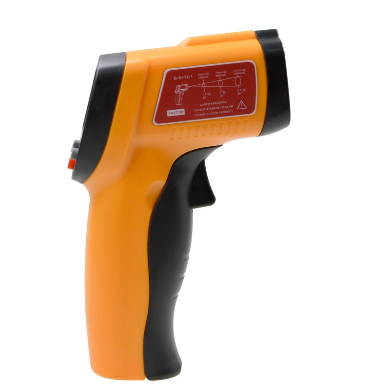 

Mini Handheld LCD Infrared Thermometer -50~420C Accuracy Laser Temperature Gun Point Meter Emissivity:0.1-1.00 Adjust GM300E