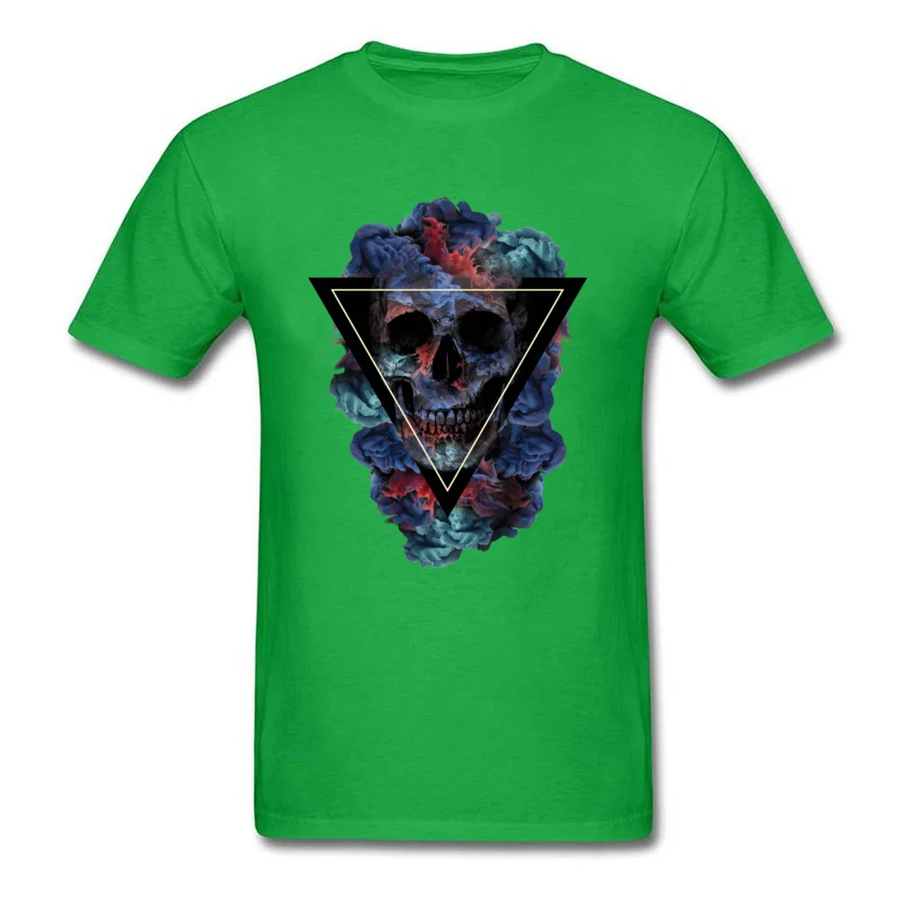 Fume Skull Monster Graphic Gift Top T-shirts 100% Cotton O-Neck Male Tees Classic 3D Skull T Shirt Summer/Autumn