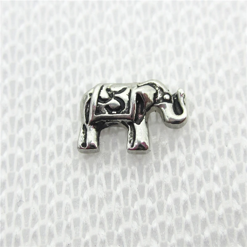 

20pcs/lot Silver Elephant Floating Charms Living Glass Memory Lockets Charm DIY Jewelry charms