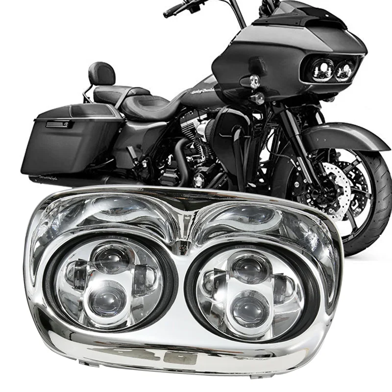 

5.75" Projector Dual LED Headlight DOT Approved for Road Glide 2004-2013 Accessories