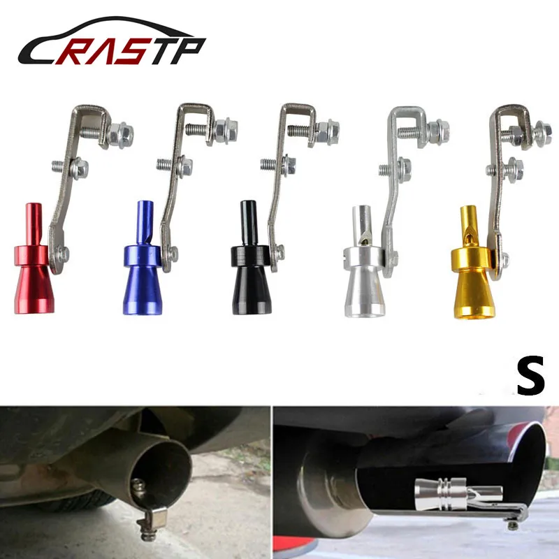 RASTP-Turbo Sound Whistle Muffler Exhaust Pipe Auto Blow-off Valve Simulator for Universal Simulator Whistler Size S RS-TUR006-S