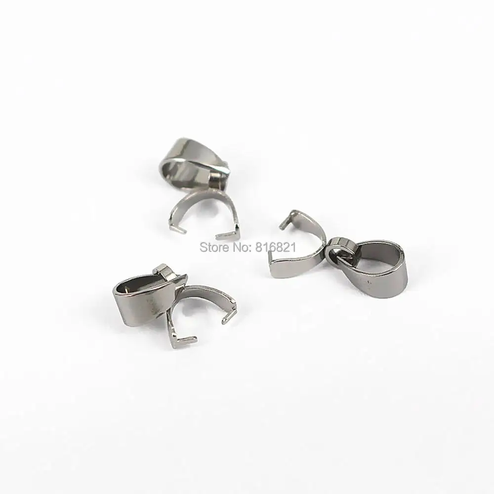 

Stainless Steel 316L Pinch Clip Bails Connectors DIY Findings Wholesale 15x3mm 17x5mm 19x7mm