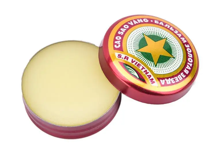 10pcs 4g Golden Star Balm Ointment For Headache Dizziness Insect Stings Heat