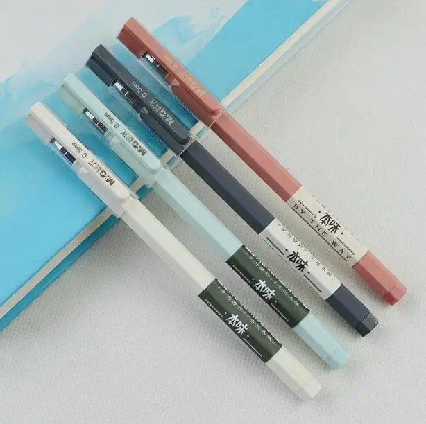 Classic Simple Quality Gel Pen 0.38mm Black/Blue 0.5mm Black Full Needle Tip 12 Pieces/Lot Chenguang Stationery