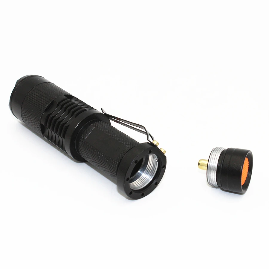 Imagem -05 - Mini Lanterna Led Sk98 Modos Xml t6 1000lm Zoomable Retrátil Luz da Tocha 18650 Lâmpada Peças