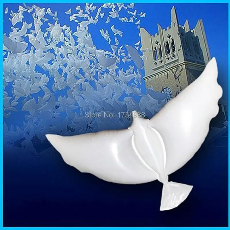 

(300pcs/lot) Helium Pigeon Wedding Balloons Eco Flying White Dove Party Decoration White peace doves wedding event supply dove