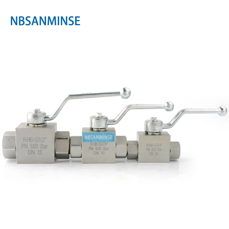 NBSANMINSE 高圧油圧ボールバルブ KHB 1/8 1/4 3/8 1/2 炭素鋼 NPT G 手動バルブエンジニア業界にバルブ