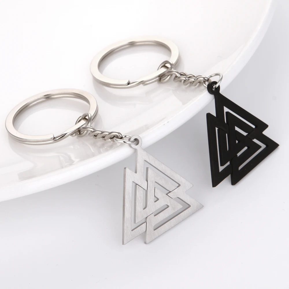 Valknut keychain amulet Walknut Ancient Viking Odin amulet Nordic talisman Scandinavian Viking Jewelry Gift Idea 1pcs