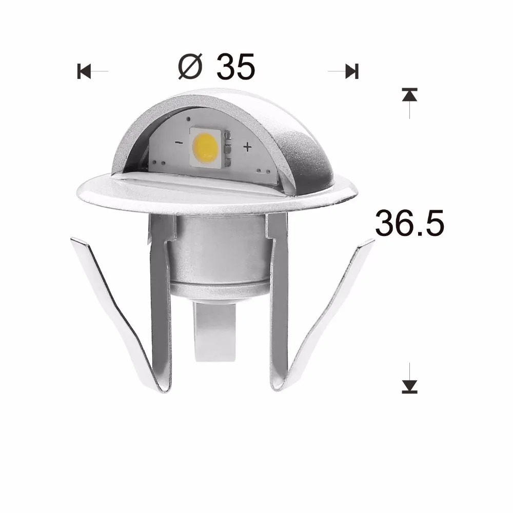 Profesional 12 v 0.4 W Taman Cahaya Dekoratif Perak Luar Lantai Cahaya Dipimpin Encastrable Exterieur Deck Lampu B106B