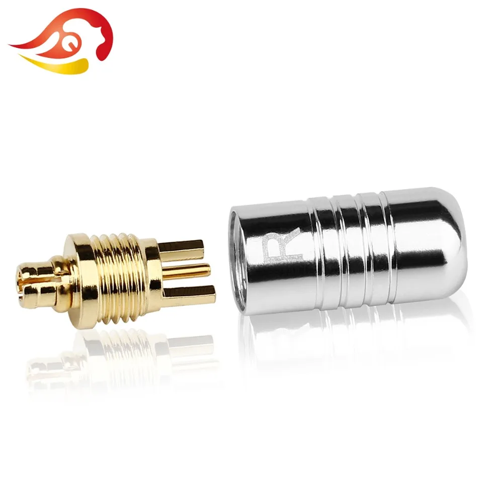 QYFANG 1 Pair Aluminum Case MMCX Earphone DIY Custom Pin Headphone Splice Adapter For Audio UE900 se215 se315 se425 se535 Se846