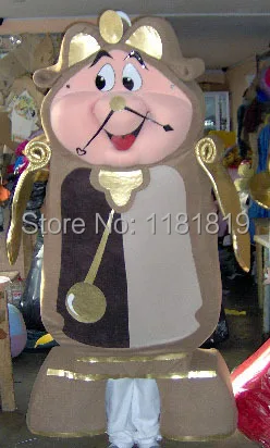 mascot 5pcs mascot costume golden alarm clock tree  mr potts  candlestick mascot with EMS FREE SHIPPING