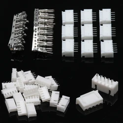 100PCS 2.54XH Wire Bare Jumper Connectors Set Housing Pin Header Female/Male Nylon & Tinned Copper Terminals For Electronics