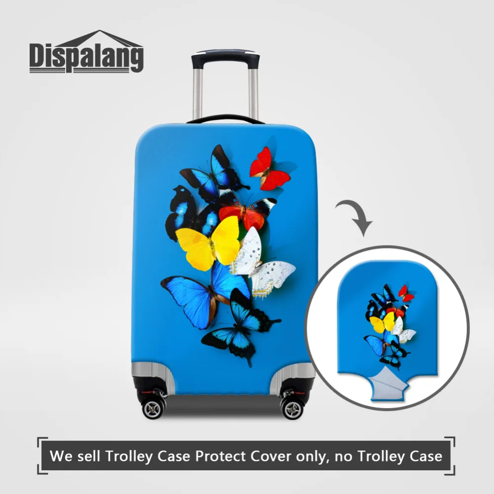 

Dispalang Animals Travel on Road Luggage Cover Butterfly Print Suitcase Protective Cover For 18-30 inch Trolley Case Dust Cover