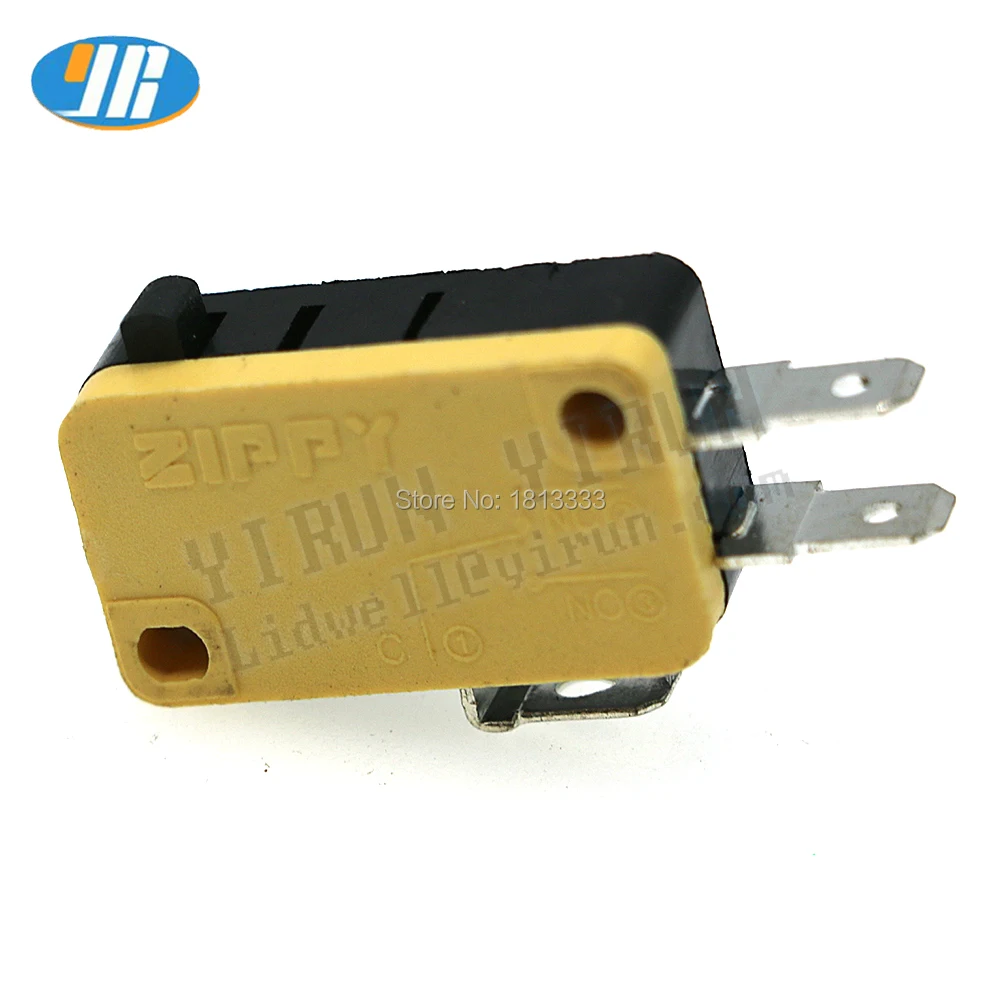 ZIPPY Micro Switches for Arcade Game, 3Pin Terminals, Male Connector Microswitches, Push Button, Accessories, 4.8mm, 20Pcs