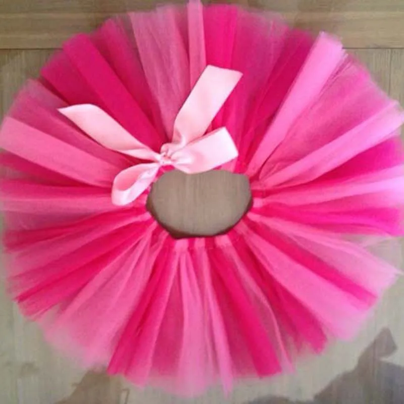 Colorful Ragazze Pannelli Esterni del Tutu Infantile Del Bambino 100% Handmade Fluffy Balletto Tutu Pettiskirt con Puntini Ribbon Bow e la Fascia di