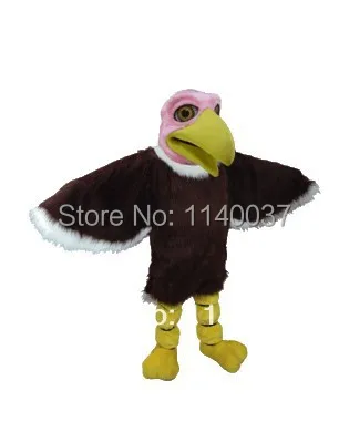 

mascot Good Quality Pink Head Vulture Mascot Costume Birds Mascota Outfit Suit Fancy Dress Party Halloween Cosply Costume