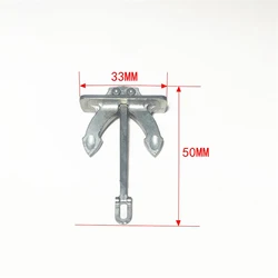 1PC 50x33mm Micro Metal Hols Anchors Mini Zine Marine Anchor Assembled Model DIY Spare Parts for RC Simulation Boat Accessories