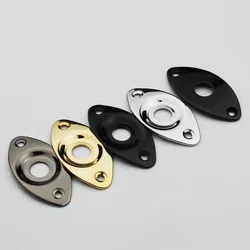 1 Piece Oval Curved Metal Jack Plate For Electric Guitar Bass Made In KOREA