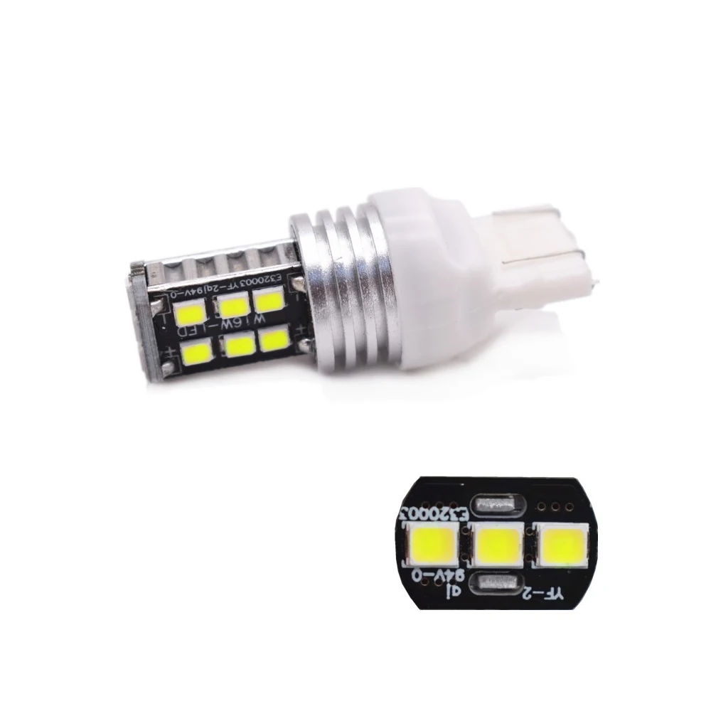 4 PCS Canbus T20 7443 W21 5 W 2835 15 SMD Luzes de Freio Sinal de Volta Do Carro Estacionamento Bulb Branco DC 12 V