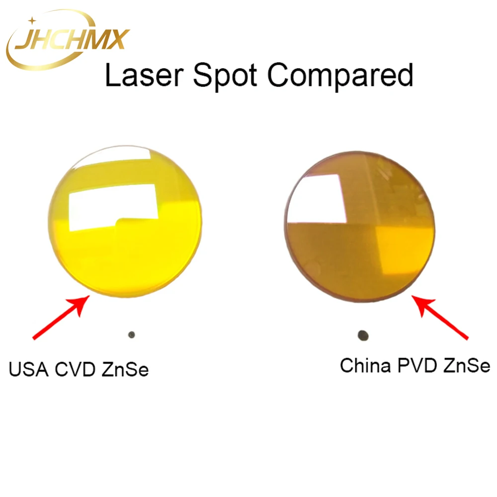 Imagem -03 - Lente de Foco Co2 para Máquina a Laser Jchmx Lente de Foco Co2 Eua Cvd Znse Comprimento Focal 50.8 mm para Peças de Máquinas a Laser Trotec Opcional 100 Reforço