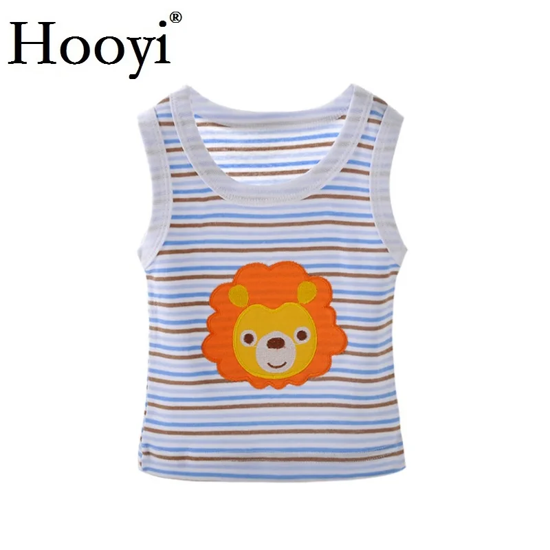 2019 Summer Baby Boy Tops Sleeveless Girls Vest Tanks Camisoles Newborn Undershirts Children T-Shirt Cotton Tee Shirts 0-3Y