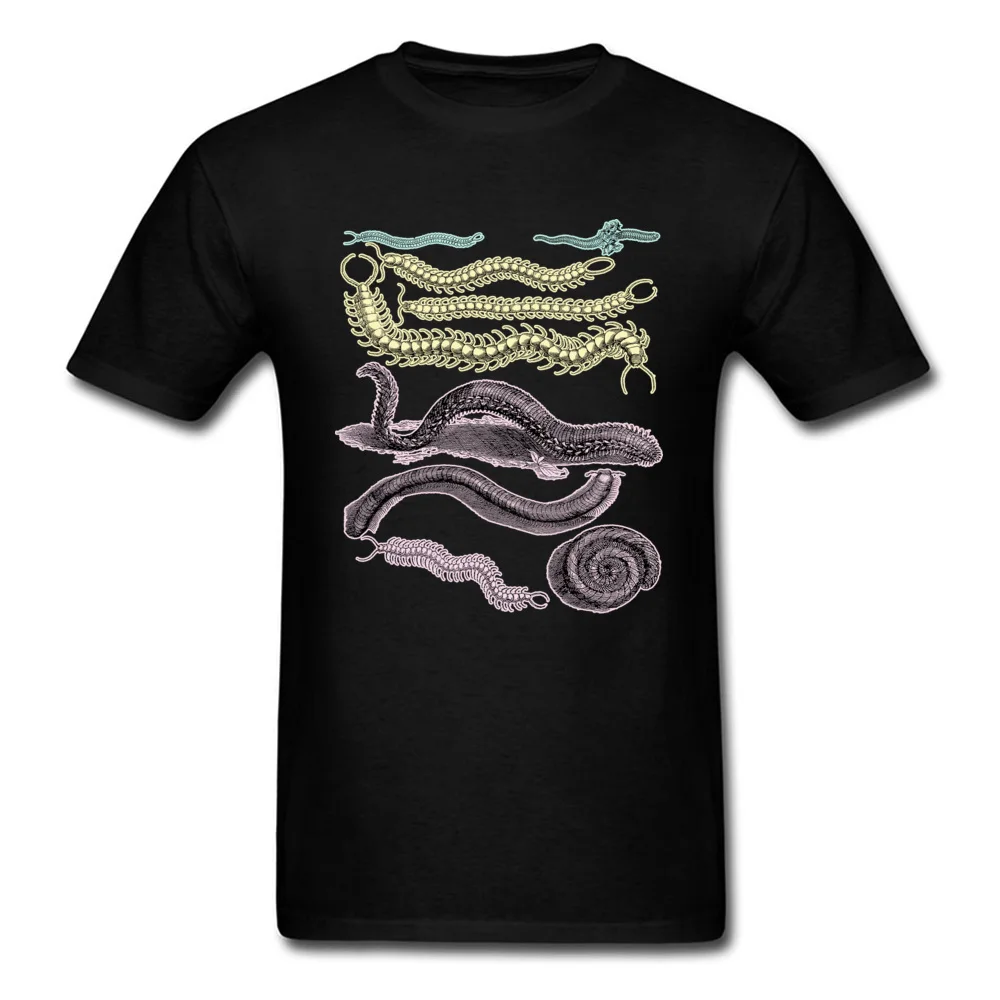 Centipede Print TShirt Insects Bugs Lover T Shirt Men Entomology T-shirts Natural History Designer Clothes Cotton Tops Wholesale