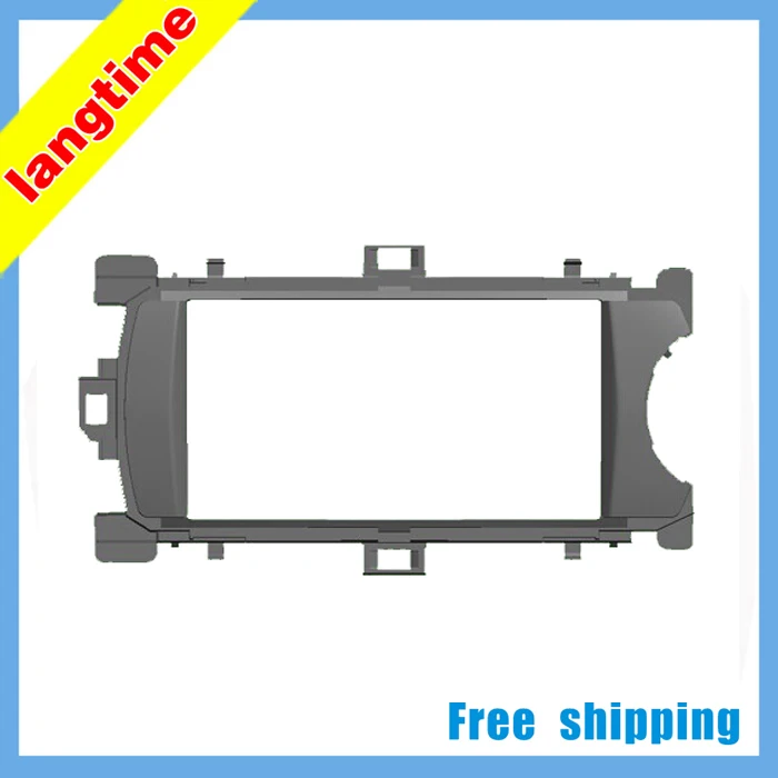 

Free shipping-Car refitting DVD frame,DVD panel,Dash Kit,Fascia,Radio Frame,Audio frame for 2012 Toyota Yaris, 2DIN (Right)