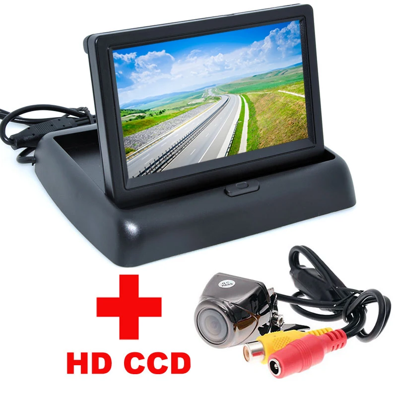 

Univesal Car CCD Rear View Camera night With 3.5" Color LCD Car Video Monitor backup Camera Auto Parking Assistance