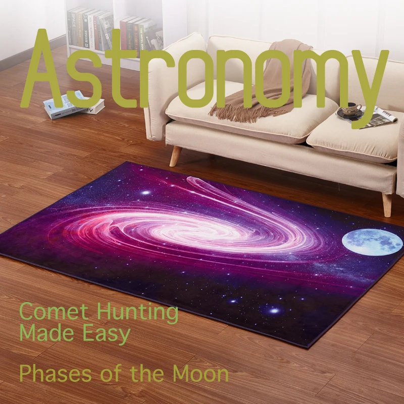 Creative 3D Starry Sky Carpet, Sitting Room, Bedroom, Tea Table, Personality Big Mat